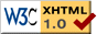 Valid XHTML 1.0 Transitional code !